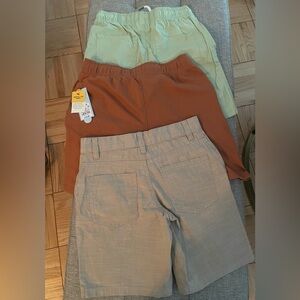 Cat & Jack Tan, Green, and Brown Boys 3 Shorts bundle M (8)